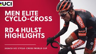 Round 4  Men Elite Highlights  202021 UCI Cyclocross World Cup  Hulst [upl. by Ilohcin]