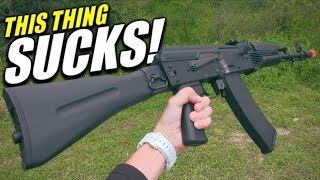 This Thing SUCKS  KWA AKR74M Airsoft Review [upl. by Cooper662]