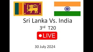 LIVE SCORECARD  IND Vs SL 03 rd T20  Part 02 [upl. by Aihtekal393]