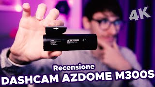 Recensione DASHCAM AZDOME M300S Video in 4K WiFi e DOPPIA CAMERA LA SCATOLA NERA PER LA TUA AUTO [upl. by Madelena848]