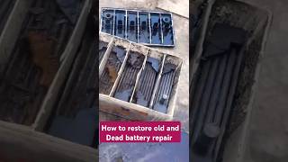 How to restore old and Dead battery repair solar car battery repair shorts viralvideo [upl. by Klara]