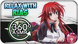 Relax With Rias Gremory ASMR 360 Highschool DXD 360 VR StudyReadConcentrate Video [upl. by Narmis]