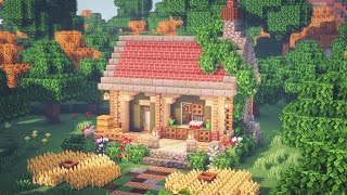 Minecraft  How to Build an Aesthetic Cottage [upl. by Schoening]