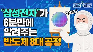 삼성전자가 참 쉽게 알려주는 반도체 8대공정  반도체 백과사전 EP6 반도체 공정 편 [upl. by Frasier657]