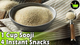 5 Minute Easy Snacks Recipe  Evening Snacks  Lockdown Recipes  Sooji Recipes  Instant Snacks [upl. by Alcina]