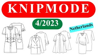 KNIPMODE 42023 ✂️Netherlands🧵👚 BURDA EXTRA Fashion Style❤️🌸 [upl. by Ecirtnahs]