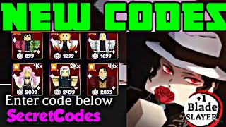 ALL BLADE SLAYERS NEW AND WORKING CODES FOR MARCH 2024  CODES FOR BLADE SLAYER ROBLOX [upl. by Brandwein]