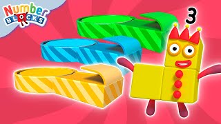 Stampolines  Full Episode  S1 E11  Numberblocks Level 1  Red 🔴 [upl. by Gravante120]