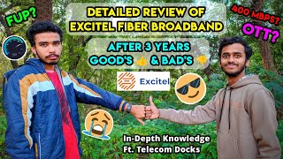 Detailed Review of Excitel Fiber Broadband 🤩😱Ft TelecomDocks [upl. by Conall]