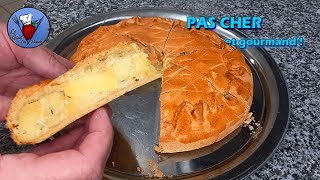 Tourte de pommes de terre  la recette facile et économique [upl. by Wilde]