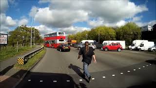 Car Drives Wrong Way Along A12 Romford Dual Carriage way [upl. by Becket]