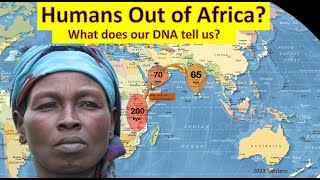 Path of humans out of Africa  DNA evidence [upl. by Chobot]