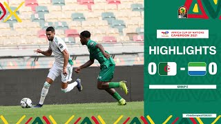 Algeria 🆚 Sierra Leone Highlights  TotalEnergiesAFCON2021  Group E [upl. by Carena]