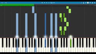 No Place Like London  Sweeney Todd The Demon Barber of Fleet Street Synthesia Piano Tutorial [upl. by Emelita]