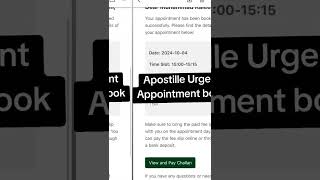 Apostille Urgent Appointment Available apostille [upl. by Saretta126]