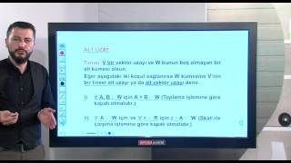 KPSS  ÖABT  Matematik  Lineer CebirAhmet Tümer [upl. by Oiramej]