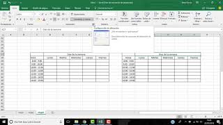 18 Excel Básico CÓMO HACER UN HORARIO SEMANAL [upl. by Anaahs]