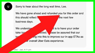 How to Get FULL REFUND on Uber Eats  Refunding Entire Uber Eats Order in 2023 [upl. by Tallou]