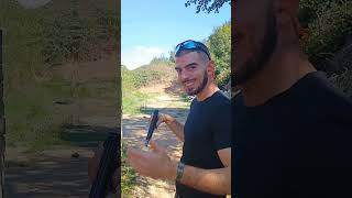 Meglio fortunati che precisi😂 training pistolfiring gun weapons viralvideo motivation [upl. by Weasner646]