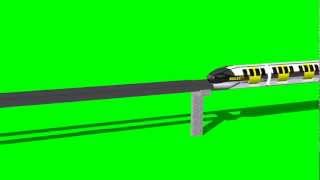 train  Monorail different various routes  quot Chroma Key Effectsquot [upl. by Hurleigh]