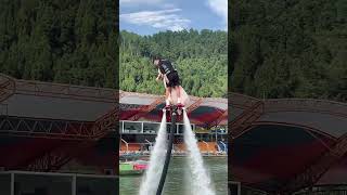 Flyboard montage  water jetpack water world this is to high shorts [upl. by Hartzel]