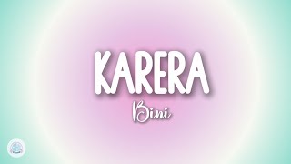 BINI  Karera Lyrics [upl. by Kirstin775]