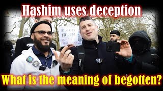 Deceptive Hashim hides the meaning of begotten as used in the Bible Adam vs Hashim [upl. by Sidran]