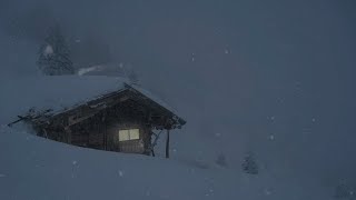 Epic Blizzard in Bavarian Alps┇Howling Wind amp Blowing Snow┇Sounds for Sleep Study amp Relaxation [upl. by Emilio]