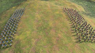 140 Elite Longbowman vs 96 Wynguard Rangers  AoE IV [upl. by Ploss]