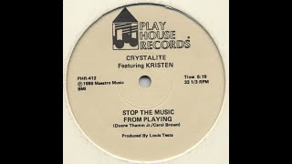 Crystalite – Stop The Music From Playing Italo Disco1986 [upl. by Mendes]