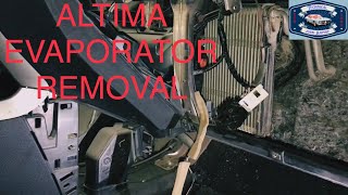 Nissan Altima evaporator core replacement with out Removal Dashboard [upl. by Hinda]