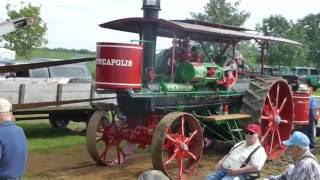 Steam engine powered sawmill at Edgar Steam Show [upl. by Atiuqnahs]