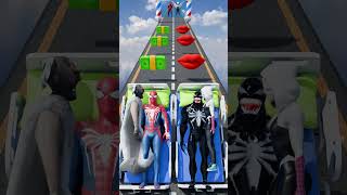 GTA V New Kiss amp Punch Run Spiderman vs Venom Funny Challenge gta [upl. by Assened]