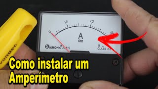 Como instalar um Amperímetro analogico [upl. by Owain]