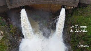 BARRAGE de SENECHAS Cèze Cévennes Gard Pluie Caillou [upl. by Oguh]