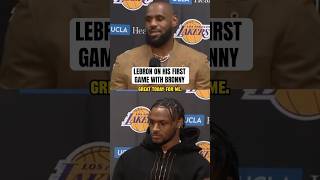 LeBron will never forget this moment with Bronny 💜 [upl. by Leanahtan]