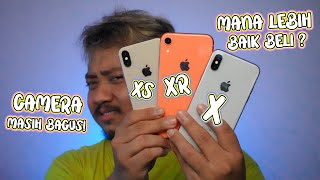 iPhone X vs iPhone XS vs iPhone XR untuk 2023 Mana Lebih Baik di Beli [upl. by Raskind]