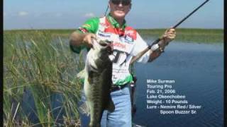 Huge 10lb Bass Caught on Lake Okeechobee with a Nemire Spoon Buzzer Buzz Bait [upl. by Clyte458]