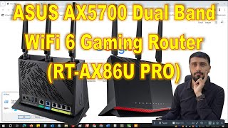 ASUS AX5700 Dual Band WiFi 6 Gaming Router RTAX86U PRO 25G Port Game Mode VPN [upl. by Hinson]