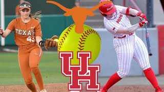 NCAA Softball Highlights 1 Texas vs Houston Upset Alert March 8 2024 [upl. by Aivlys]