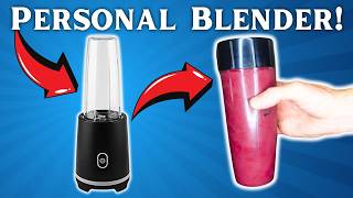 MAKING a SMOOTHIE Mainstays Personal Blender UNBOXING ASSEMBLY and HOW TO USE IT [upl. by Anat]