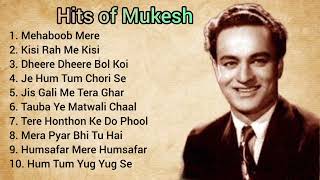 Top 10 Hit Songs of Mukesh ll Old is Gold [upl. by Weld831]