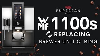 WMF1100s  Replacing Brewer Unit ORing [upl. by Nahej251]