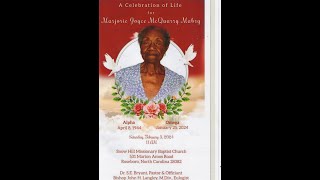 Musical celebration of Life for Marjorie Joyce McQuarry Mabry [upl. by Radack]