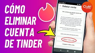 Como ELIMINAR Cuenta de TINDER en Celular  2024 [upl. by Acissey]