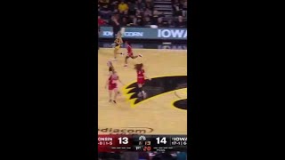 Caitlin Clark Makes 3 vs Wisconsin  Iowa Womens Basketball [upl. by Towroy]