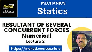 02 concurrent force system  RESULTANT OF SEVERAL CONCURRENT FORCES  Numerical [upl. by Neale]