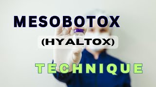 MESOBOTOX INJECTION TECHNIQUE HYALTOX injection for dilated pores and ROSACEA treatment [upl. by Haila]