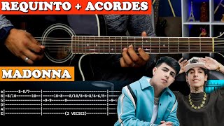 Tutorial  Madonna  Natanael Cano ft Oscar Maydon  Requinto  Acordes  TABS [upl. by Hoffer]