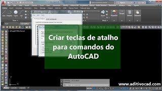 Criação de teclas de atalho no AutoCAD [upl. by Marlie]